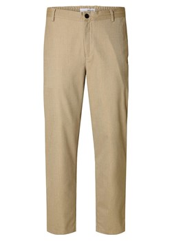SELECTED HOMME Spodnie chino w kolorze beżowym ze sklepu Limango Polska w kategorii Spodnie męskie - zdjęcie 189359483