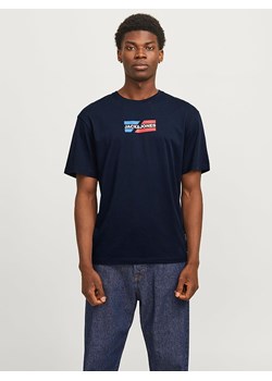 Jack &amp; Jones Koszulka "Jjcorp" w kolorze granatowym ze sklepu Limango Polska w kategorii T-shirty męskie - zdjęcie 189360091