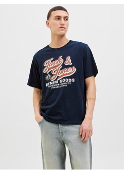 Jack &amp; Jones Koszulka "Jjelogo" w kolorze granatowym ze sklepu Limango Polska w kategorii T-shirty męskie - zdjęcie 189360222