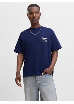 Jack &amp; Jones Koszulka "Jormorrebro" w kolorze granatowym ze sklepu Limango Polska w kategorii T-shirty męskie - zdjęcie 189360311