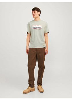 Jack &amp; Jones Koszulka w kolorze szarobrązowym ze sklepu Limango Polska w kategorii T-shirty męskie - zdjęcie 189361051