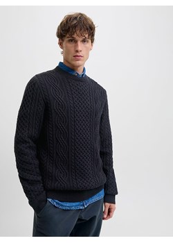 Jack &amp; Jones Sweter w kolorze granatowym ze sklepu Limango Polska w kategorii Swetry męskie - zdjęcie 189361360