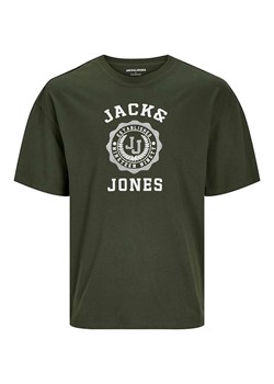 Jack &amp; Jones Koszulka "Victo" w kolorze zielonym ze sklepu Limango Polska w kategorii T-shirty męskie - zdjęcie 189362073