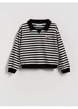 Reserved - Koszulka z kołnierzykiem - czarny ze sklepu Reserved w kategorii Bluzki dziewczęce - zdjęcie 189362952