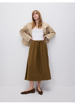 Reserved - Bawełniana kurtka - beżowy ze sklepu Reserved w kategorii Kurtki damskie - zdjęcie 189363072