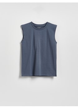 Reserved - Bawełniany t-shirt bez rękawów - niebieski ze sklepu Reserved w kategorii T-shirty chłopięce - zdjęcie 189363251