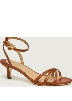 LAUREN RALPH LAUREN Skórzane sandały na szpilce KENDYL ze sklepu Gomez Fashion Store w kategorii Sandały damskie - zdjęcie 189363344