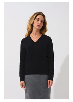 AUTHENTIC CASHMERE Kaszmirowy sweter "Indira" w kolorze czarnym ze sklepu Limango Polska w kategorii Swetry damskie - zdjęcie 189364114