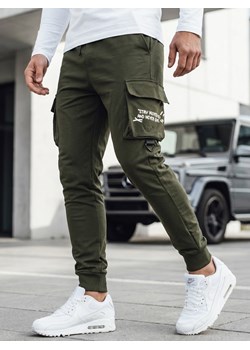 Spodnie męskie bojówki zielone Dstreet UX4162 ze sklepu DSTREET.PL w kategorii Spodnie męskie - zdjęcie 189364554