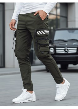 Spodnie męskie bojówki zielone Dstreet UX4160 ze sklepu DSTREET.PL w kategorii Spodnie męskie - zdjęcie 189364562