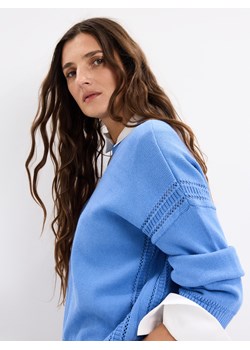 Mohito - Niebieski sweter basic - błękitny ze sklepu Mohito w kategorii Swetry damskie - zdjęcie 189365321