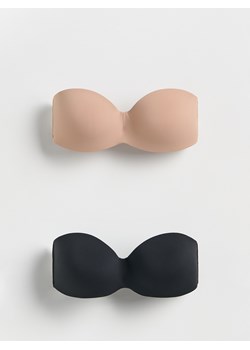 Reserved - Biustonosz bandage 2 pack - czarny ze sklepu Reserved w kategorii Biustonosze - zdjęcie 189365502