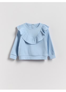 Reserved - Koszulka z falbanką - jasnoniebieski ze sklepu Reserved w kategorii Bluzki dziewczęce - zdjęcie 189365570