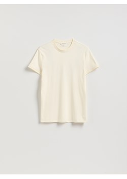 Reserved - T-shirt slim fit - złamana biel ze sklepu Reserved w kategorii T-shirty męskie - zdjęcie 189365642