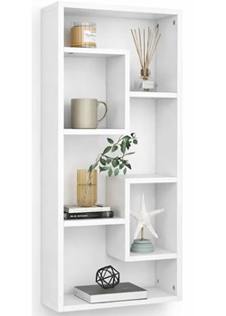 Biały nowoczesny regał wiszący lub stojący G7-C26 ze sklepu Edinos.pl w kategorii Regały i witryny - zdjęcie 189365903