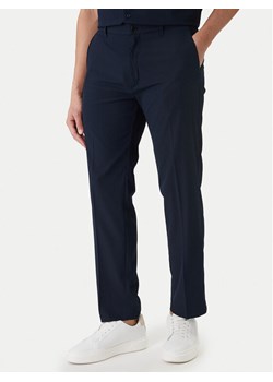 Calvin Klein Spodnie materiałowe LV04LF609G Granatowy Straight Fit ze sklepu MODIVO w kategorii Spodnie męskie - zdjęcie 189367130