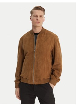 BOSS Kurtka skórzana H-Muller 50543213 Brązowy Regular Fit ze sklepu MODIVO w kategorii Kurtki męskie - zdjęcie 189367211