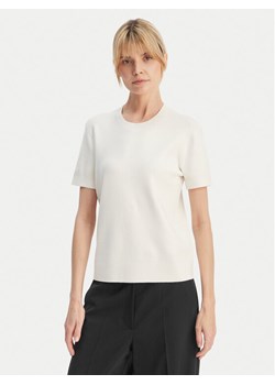 Calvin Klein T-Shirt LV147E303G Écru Regular Fit ze sklepu MODIVO w kategorii Bluzki damskie - zdjęcie 189368850