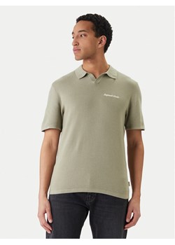 Jack & Jones Polo Norrebro 12297926 Zielony Relaxed Fit ze sklepu MODIVO w kategorii T-shirty męskie - zdjęcie 189368873