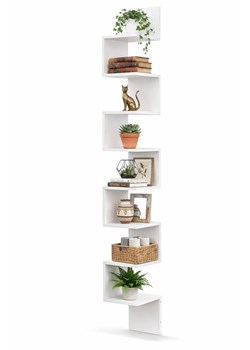 Narożna biała pólka ścienna C9-A42 ze sklepu Edinos.pl w kategorii Półki - zdjęcie 189370623