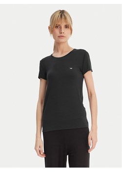 Emporio Armani T-Shirt EW000408 AF19024 UC001 Czarny Regular Fit ze sklepu MODIVO w kategorii Bluzki damskie - zdjęcie 189370683