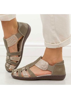 Beżowe skórzane sandały damskie T.Sokolski 622 ze sklepu suzana.pl w kategorii Sandały damskie - zdjęcie 189372392