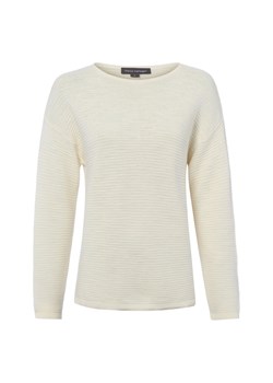 Franco Callegari Damski sweter z dzianiny z dodatkiem lnu Kobiety Bawełna écru jednolity ze sklepu vangraaf w kategorii Swetry damskie - zdjęcie 189372562