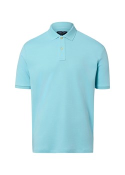 Andrew James Męska koszulka polo Mężczyźni Bawełna turkusowy jednolity ze sklepu vangraaf w kategorii T-shirty męskie - zdjęcie 189372591