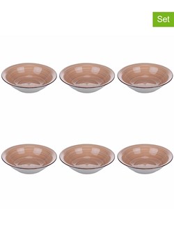 Villa d´Este Talerze głębokie (6 szt.) w kolorze pomarańczowym - Ø 21,2 cm ze sklepu Limango Polska w kategorii Naczynia - zdjęcie 189378844