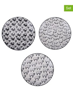 Villa d´Este Talerze śniadaniowe (6 szt.) "Farm" w kolorze czarno-białym  - Ø 19,5 cm ze sklepu Limango Polska w kategorii Naczynia - zdjęcie 189378951