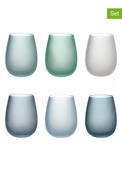 Villa d´Este Szklanki (6 szt.) "Happy Hour" w kolorze niebiesko-zielonym - 500 ml ze sklepu Limango Polska w kategorii Naczynia - zdjęcie 189379193