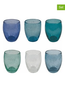 Villa d´Este Szklanki (6 szt.) "Acapulco" w kolorze niebieskim - 300 ml ze sklepu Limango Polska w kategorii Naczynia - zdjęcie 189379213