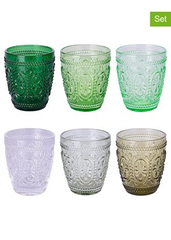 Villa d´Este Szklanki (6 szt.) "Imperial" w kolorze zielonym - 300 ml ze sklepu Limango Polska w kategorii Naczynia - zdjęcie 189379351