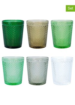 Villa d´Este Szklanki (6 szt.) "Honey" w kolorze zielonym - 300 ml ze sklepu Limango Polska w kategorii Naczynia - zdjęcie 189379371