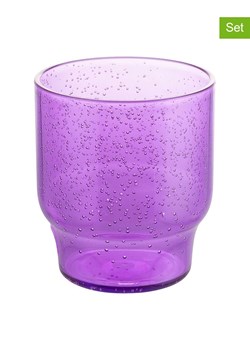 Villa d´Este Szklanki (6 szt.) "Bubbles" w kolorze fioletowym - 325 ml ze sklepu Limango Polska w kategorii Naczynia - zdjęcie 189379440