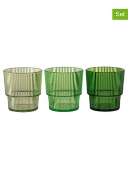 Villa d´Este Szklanki (12 szt.) "Unico" w kolorze zielono-oliwkowym - 300 ml ze sklepu Limango Polska w kategorii Naczynia - zdjęcie 189379453