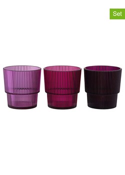 Villa d´Este Szklanki (12 szt.) "Unico" w kolorze różowo-jasnoróżowo-fioletowym - 300 ml ze sklepu Limango Polska w kategorii Naczynia - zdjęcie 189379464