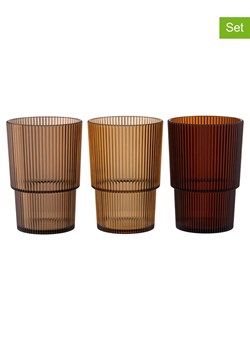 Villa d´Este Szklanki (6 szt.) "Unico" w kolorze brązowo-jasnobrązowo-beżowym - 420 ml ze sklepu Limango Polska w kategorii Naczynia - zdjęcie 189379484