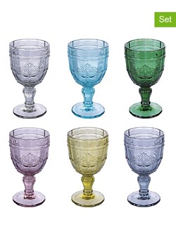 Villa d´Este Kieliszki (6 szt.) "Syrah" w różnych kolorach do wina - 256 ml ze sklepu Limango Polska w kategorii Naczynia - zdjęcie 189379630