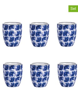 Villa d´Este Kubki (6 szt.) "Confusion" w kolorze niebieskim do kawy - 90 ml ze sklepu Limango Polska w kategorii Dzbanki i zaparzacze - zdjęcie 189379823