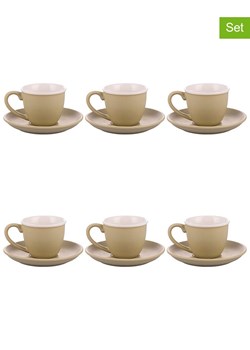 Villa d´Este Filiżanki (6 szt.) "Forma" w kolorze beżowym - 100 ml ze sklepu Limango Polska w kategorii Dzbanki i zaparzacze - zdjęcie 189379840