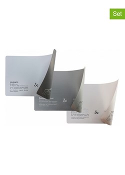 Villa d´Este Podkładki stołowe (6 szt.) "Victionary" w kolorze szarym - 45 x 30 cm ze sklepu Limango Polska w kategorii Podkładki na stół - zdjęcie 189379914