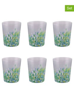 Villa d´Este Szklanki (6 szt.) "Candy" w kolorze szaro-niebieskim - 370 ml ze sklepu Limango Polska w kategorii Naczynia - zdjęcie 189380153