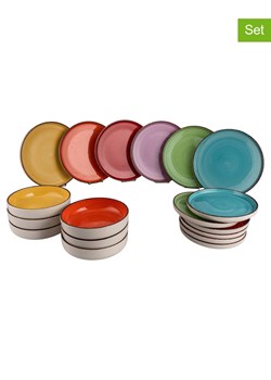 Villa d´Este 18-częściowy zestaw talerzy "Baita Modern Classic" w różnych kolorach ze sklepu Limango Polska w kategorii Naczynia - zdjęcie 189380453
