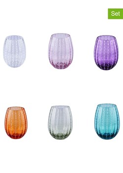 Villa d´Este Szklanki (6 szt.) "Shiraz" w różnych kolorach - 525 ml ze sklepu Limango Polska w kategorii Naczynia - zdjęcie 189380512