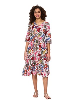 Aller Simplement Sukienka w kolorze białym ze wzorem ze sklepu Limango Polska w kategorii Sukienki - zdjęcie 189380612