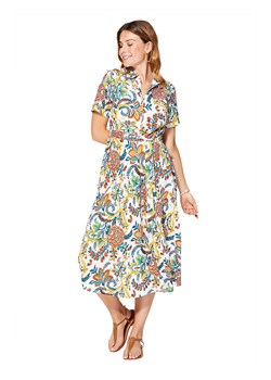 Aller Simplement Sukienka w kolorze białym ze wzorem ze sklepu Limango Polska w kategorii Sukienki - zdjęcie 189380622