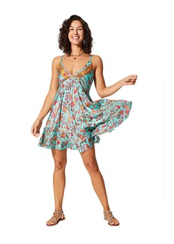 Aller Simplement Sukienka w kolorze turkusowo-czerwonym ze sklepu Limango Polska w kategorii Sukienki - zdjęcie 189380701