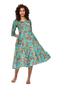 Aller Simplement Sukienka w kolorze turkusowo-pomarańczowym ze sklepu Limango Polska w kategorii Sukienki - zdjęcie 189380853