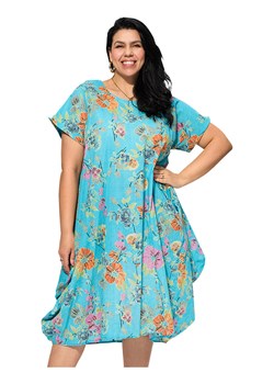 Aller Simplement Sukienka w kolorze turkusowym ze wzorem ze sklepu Limango Polska w kategorii Sukienki - zdjęcie 189381392